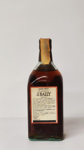 J. Bally 1985, Rhum Martinique  - Asta Wine and Spirit for Christmas - Associazione Nazionale - Case d'Asta italiane