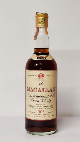 Macallan-Glenlivet 1937, Pure Highland Malt Scotch Whisky  - Asta Wine and Spirit for Christmas - Associazione Nazionale - Case d'Asta italiane