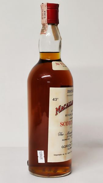 Macallan-Glenlivet 36 Years Old 1937, Pure Highland Malt Scotch Whisky  - Asta Wine and Spirit for Christmas - Associazione Nazionale - Case d'Asta italiane