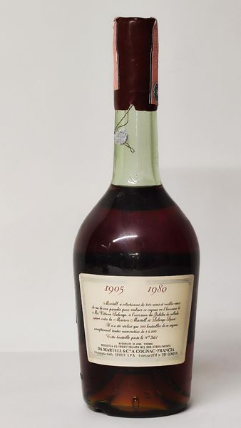Martell Jubilee Salengo Spirit 1905-1980,Cognac  - Asta Wine and Spirit for Christmas - Associazione Nazionale - Case d'Asta italiane