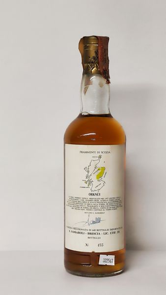 Orkney Samaroli 11 Years Old 1977, Single Malt Scotch Whisky  - Asta Wine and Spirit for Christmas - Associazione Nazionale - Case d'Asta italiane