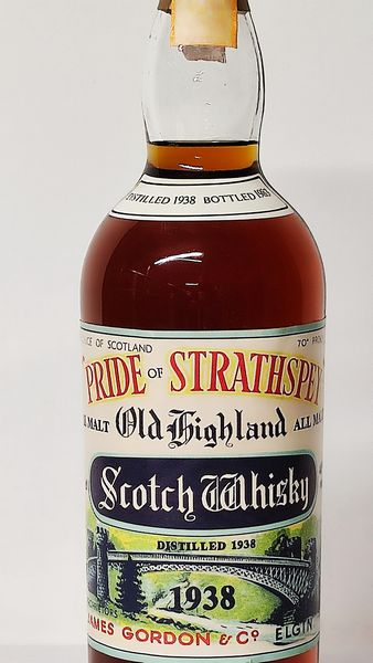 Pride of Strathspey 1938, Old Higland Malt Whisky  - Asta Wine and Spirit for Christmas - Associazione Nazionale - Case d'Asta italiane