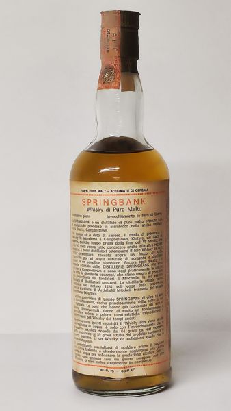 Springbank 10 Years Old 1977, Campbeltown Single Malt Scotch Whisky  - Asta Wine and Spirit for Christmas - Associazione Nazionale - Case d'Asta italiane
