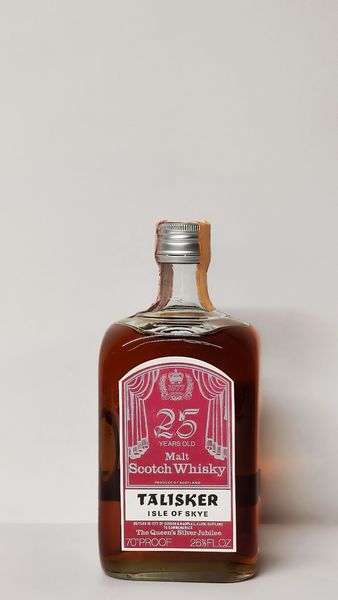 Talisker Silver Jubilee 25 Years 1977 , Isle Of Skye Scotch Whisky  - Asta Wine and Spirit for Christmas - Associazione Nazionale - Case d'Asta italiane
