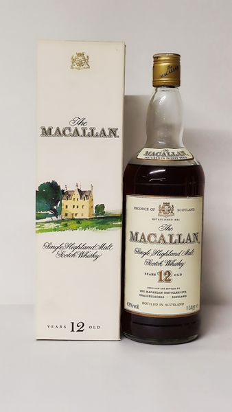 The Macallan 12 Years Old, Single Highland Malt Scotch Whisky  - Asta Wine and Spirit for Christmas - Associazione Nazionale - Case d'Asta italiane