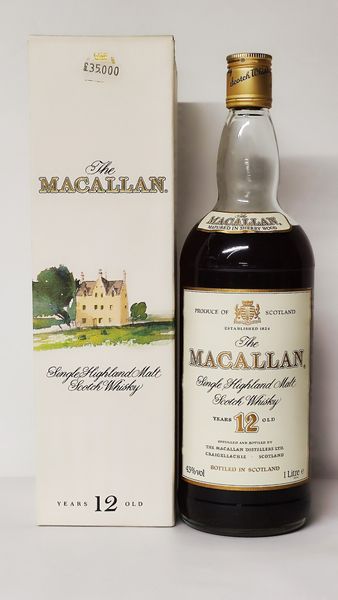 The Macallan 12 Years Old, Single Highland Malt Scotch Whisky  - Asta Wine and Spirit for Christmas - Associazione Nazionale - Case d'Asta italiane