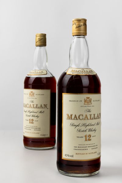 The Macallan 12 Years Old, Single Highland Malt Scotch Whisky  - Asta Wine and Spirit for Christmas - Associazione Nazionale - Case d'Asta italiane