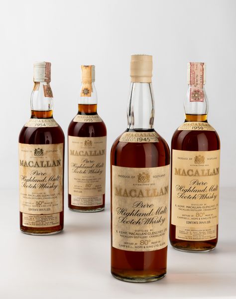 The Macallan 15 Years Old 1945, Pure Highland Malt Scotch Whisky  - Asta Wine and Spirit for Christmas - Associazione Nazionale - Case d'Asta italiane