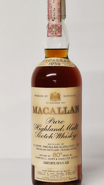 The Macallan 15 Years Old 1950, Pure Highland Malt Scotch Whisky  - Asta Wine and Spirit for Christmas - Associazione Nazionale - Case d'Asta italiane