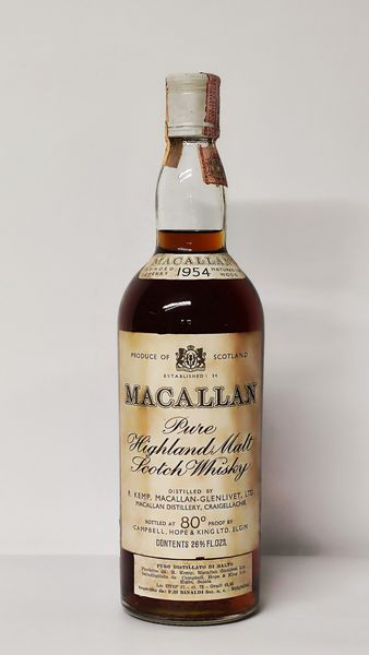 The Macallan 15 Years Old 1954, Pure Highland Malt Scotch Whisky  - Asta Wine and Spirit for Christmas - Associazione Nazionale - Case d'Asta italiane