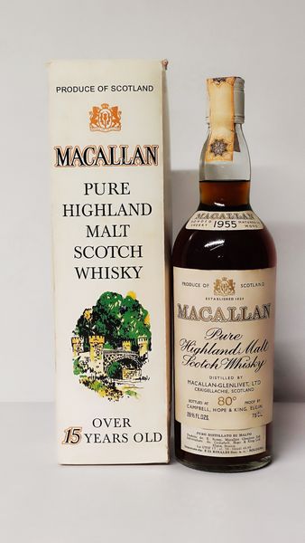 The Macallan 15 Years Old 1955, Pure Highland Malt Scotch Whisky  - Asta Wine and Spirit for Christmas - Associazione Nazionale - Case d'Asta italiane