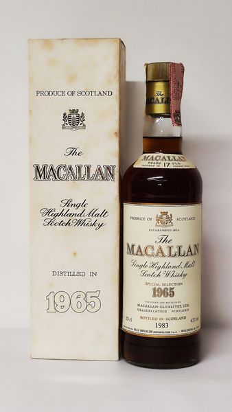 The Macallan 17 Years Old 1965, Pure Highland Malt Scotch Whisky  - Asta Wine and Spirit for Christmas - Associazione Nazionale - Case d'Asta italiane