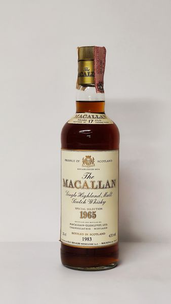 The Macallan 17 Years Old 1965, Pure Highland Malt Scotch Whisky  - Asta Wine and Spirit for Christmas - Associazione Nazionale - Case d'Asta italiane