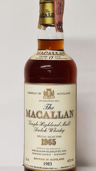 The Macallan 17 Years Old 1965, Pure Highland Malt Scotch Whisky  - Asta Wine and Spirit for Christmas - Associazione Nazionale - Case d'Asta italiane