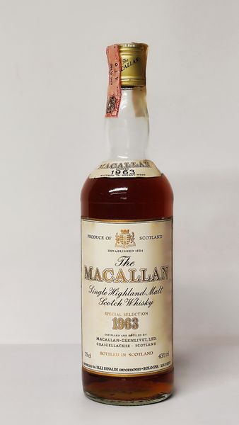 The Macallan 1963, Pure Highland Malt Scotch Whisky  - Asta Wine and Spirit for Christmas - Associazione Nazionale - Case d'Asta italiane