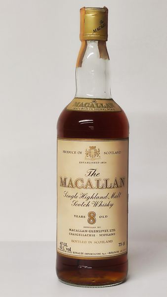 The Macallan 8 Years Old, Single Highland Malt Scotch Whisky  - Asta Wine and Spirit for Christmas - Associazione Nazionale - Case d'Asta italiane