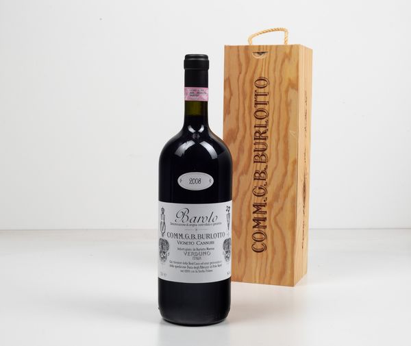 Comm. G.B. Burlotto, Barolo Cannubi 2008  - Asta Wine and Spirit for Christmas - Associazione Nazionale - Case d'Asta italiane