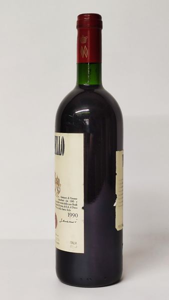 Antinori, Tignanello 1990  - Asta Wine and Spirit for Christmas - Associazione Nazionale - Case d'Asta italiane