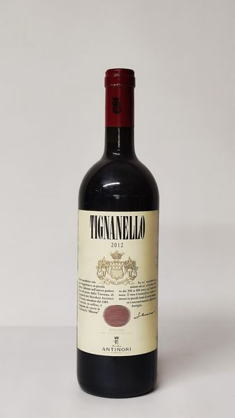 Antinori, Tignatello 2012  - Asta Wine and Spirit for Christmas - Associazione Nazionale - Case d'Asta italiane