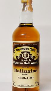 Dailuaine Connoisseurs 18 Years Old 1963, Scotch Highland Malt  Whisky  - Asta Wine and Spirit for Christmas - Associazione Nazionale - Case d'Asta italiane