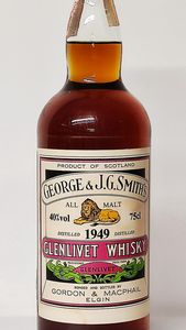 Glenlivet Gordon & Macphail 1949, Malt Scotch Whisky  - Asta Wine and Spirit for Christmas - Associazione Nazionale - Case d'Asta italiane