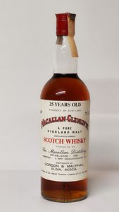 Macallan-Glenlivet 25 Years Old, Pure Highland Malt Scotch Whisky  - Asta Wine and Spirit for Christmas - Associazione Nazionale - Case d'Asta italiane