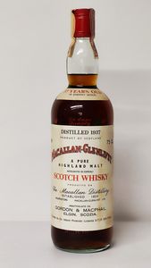 Macallan-Glenlivet 37 Years Old 1937, Pure Highland Malt Scotch Whisky  - Asta Wine and Spirit for Christmas - Associazione Nazionale - Case d'Asta italiane