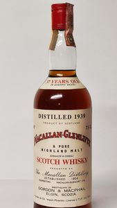 Macallan-Glenlivet 37 Years Old 1939, Pure Highland Malt Scotch Whisky  - Asta Wine and Spirit for Christmas - Associazione Nazionale - Case d'Asta italiane