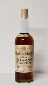 The Macallan 15 Years Old 1945, Pure Highland Malt Scotch Whisky  - Asta Wine and Spirit for Christmas - Associazione Nazionale - Case d'Asta italiane