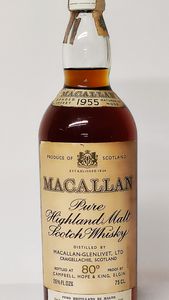 The Macallan 1955, Pure Highland Malt Scotch Whisky  - Asta Wine and Spirit for Christmas - Associazione Nazionale - Case d'Asta italiane