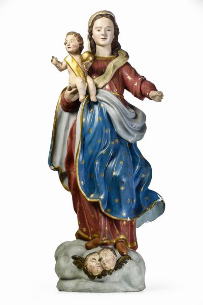 Arte barocca del XVIII secolo Madonna con Bambino  - Asta Scultura e Oggetti d'Arte - Associazione Nazionale - Case d'Asta italiane