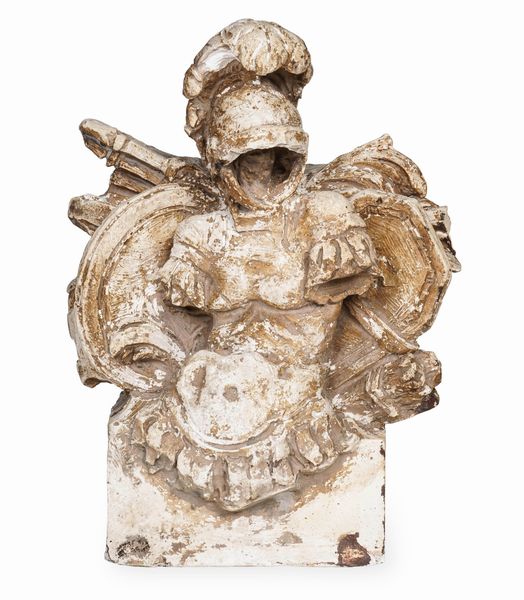 Plasticatore del XVIII secolo Panoplia militare  - Asta Scultura e Oggetti d'Arte - Associazione Nazionale - Case d'Asta italiane
