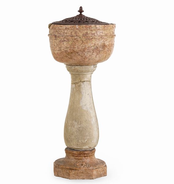 Lapicida veneto del XVI secolo Acquasantiera  - Asta Scultura e Oggetti d'Arte - Associazione Nazionale - Case d'Asta italiane