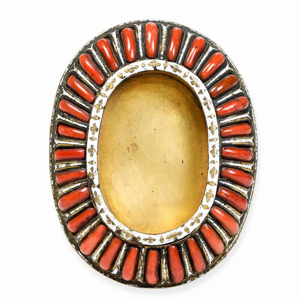 Oreficeria barocca siciliana o napoletana del XVII-XVIII secolo Pendente  - Asta Scultura e Oggetti d'Arte - Associazione Nazionale - Case d'Asta italiane