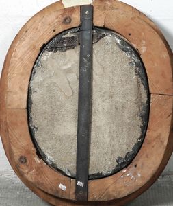 Italia centrale, XVIII-XIX secolo Testa di leone neoclassica su ovale in pietra lastronata in marmo Portoro  - Asta Scultura e Oggetti d'Arte - Associazione Nazionale - Case d'Asta italiane