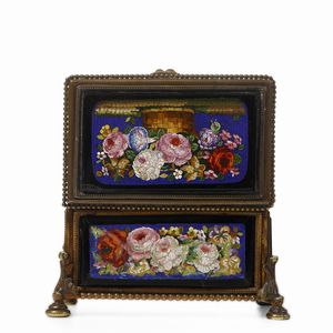 Portagioie. Roma o Firenze, seconda met� del XIX secolo  - Asta Scultura e Oggetti d'Arte - Associazione Nazionale - Case d'Asta italiane