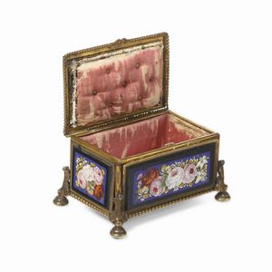 Portagioie. Roma o Firenze, seconda met� del XIX secolo  - Asta Scultura e Oggetti d'Arte - Associazione Nazionale - Case d'Asta italiane