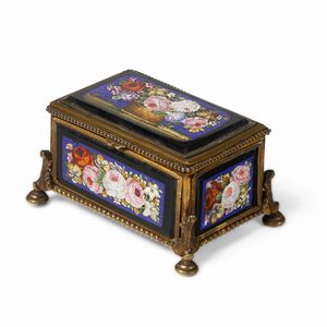 Portagioie. Roma o Firenze, seconda met� del XIX secolo  - Asta Scultura e Oggetti d'Arte - Associazione Nazionale - Case d'Asta italiane