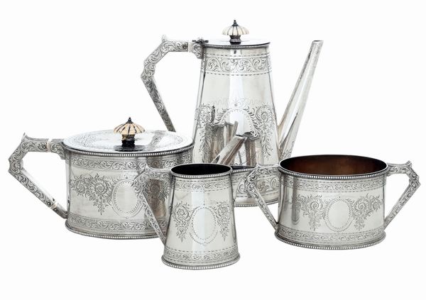 Servizio da t� e caff�. Londra, 1864. Argentiere Robert Harper  - Asta Argenti da Collezione | XX secolo - Associazione Nazionale - Case d'Asta italiane