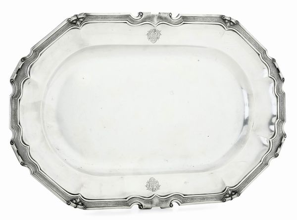 Vassoio. Parigi XIX-XX secolo. Argentiere Cardeilhac  - Asta Argenti da Collezione | XX secolo - Associazione Nazionale - Case d'Asta italiane