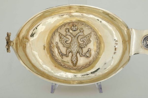 Kovsh imperiale in argento dorato e niellato. Bolli di Mosca per lanno 1798 e bolli francesi di importazione  - Asta Argenti da Collezione | XX secolo - Associazione Nazionale - Case d'Asta italiane