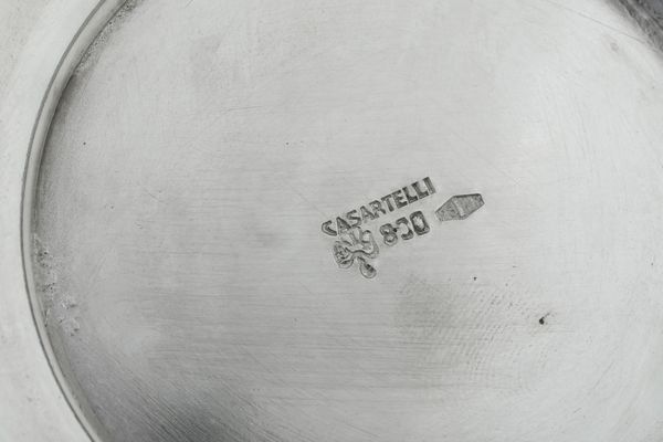 Servizio art dec. Argenteria artistica milanese del XX secolo, marchio con fascio littorio in uso dal 1935 al 1945. Argentiere Luigi Genazzi  - Asta Argenti da Collezione | XX secolo - Associazione Nazionale - Case d'Asta italiane