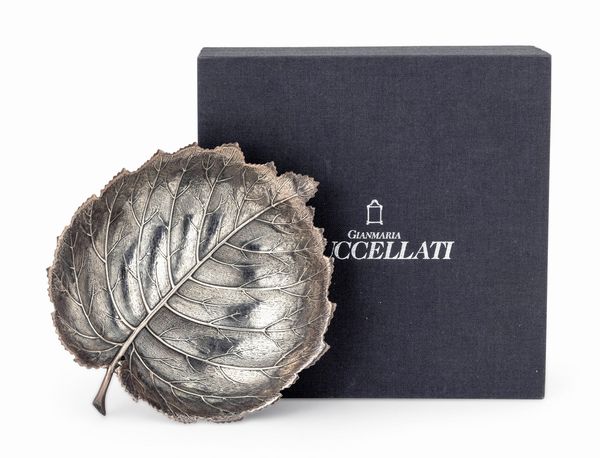 Ciotola a forma di foglia. Maison Gianmaria Buccellati, argentiere Clementi Bologna, Italia XX-XXI secolo  - Asta Argenti da Collezione | XX secolo - Associazione Nazionale - Case d'Asta italiane