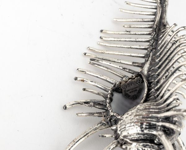 Lotto di tre conchiglie rivestite in argento, etichetta a scudo Mario Buccellati, Italia XX-XXI secolo  - Asta Argenti da Collezione | XX secolo - Associazione Nazionale - Case d'Asta italiane