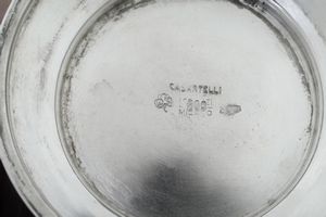 Servizio art dec. Argenteria artistica milanese del XX secolo, marchio con fascio littorio in uso dal 1935 al 1945. Argentiere Luigi Genazzi  - Asta Argenti da Collezione | XX secolo - Associazione Nazionale - Case d'Asta italiane