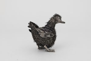 Papera in fili d'argento. Maison Mario Buccellati, Italia XX-XXI secolo  - Asta Argenti da Collezione | XX secolo - Associazione Nazionale - Case d'Asta italiane