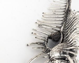 Lotto di tre conchiglie rivestite in argento, etichetta a scudo Mario Buccellati, Italia XX-XXI secolo  - Asta Argenti da Collezione | XX secolo - Associazione Nazionale - Case d'Asta italiane