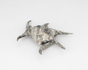 Conchiglia rivestita in argento, etichetta a scudo Mario Buccellati, Italia XX-XXI secolo  - Asta Argenti da Collezione | XX secolo - Associazione Nazionale - Case d'Asta italiane