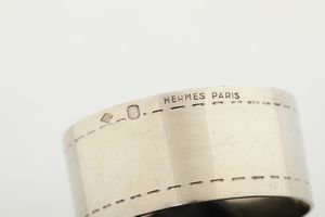 Coppia di portatovaglioli. Firmati Herm�s. Parigi Anni '60  - Asta Argenti da Collezione | XX secolo - Associazione Nazionale - Case d'Asta italiane