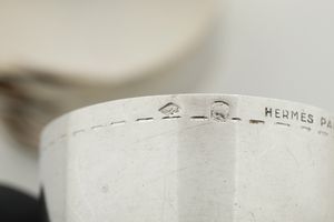 Coppia di portatovaglioli. Firmati Herm�s. Parigi Anni '60  - Asta Argenti da Collezione | XX secolo - Associazione Nazionale - Case d'Asta italiane